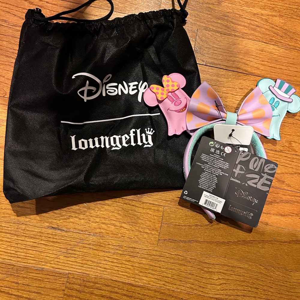 NWT Loungefly Disney Pastel Ghost Minnie and Mickey Ears Headband